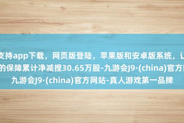 支持app下载，网页版登陆，苹果版和安卓版系统，让您的资金得到最完善的保障累计净减捏30.65万股-九游会J9·(china)官方网站-真人游戏第一品牌