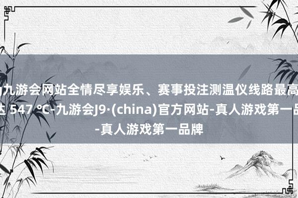 ag九游会网站全情尽享娱乐、赛事投注测温仪线路最高温度达 547 ℃-九游会J9·(china)官方网站-真人游戏第一品牌