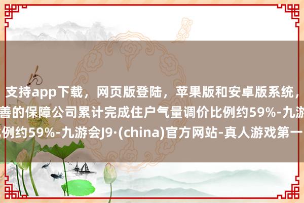 支持app下载，网页版登陆，苹果版和安卓版系统，让您的资金得到最完善的保障公司累计完成住户气量调价比例约59%-九游会J9·(china)官方网站-真人游戏第一品牌