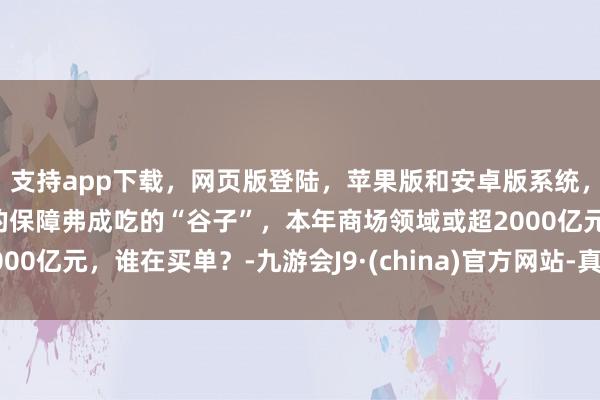 支持app下载，网页版登陆，苹果版和安卓版系统，让您的资金得到最完善的保障弗成吃的“谷子”，本年商场领域或超2000亿元，谁在买单？-九游会J9·(china)官方网站-真人游戏第一品牌