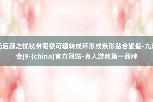 无后顾之忧钛带阳极可辗转成环形或条形贴合罐壁-九游会J9·(china)官方网站-真人游戏第一品牌